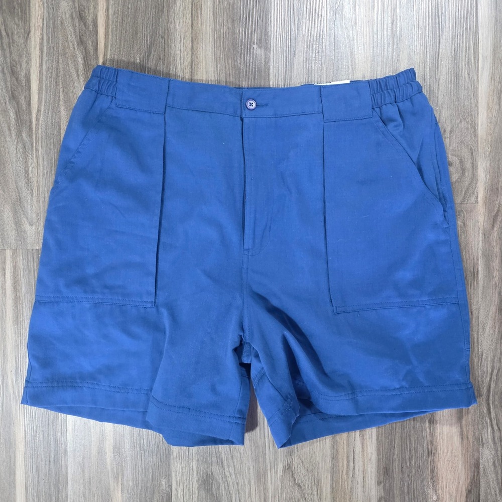 Windham Pointe Mens Blue‎ Utility Shorts Elastic Waist Size 40 NWT